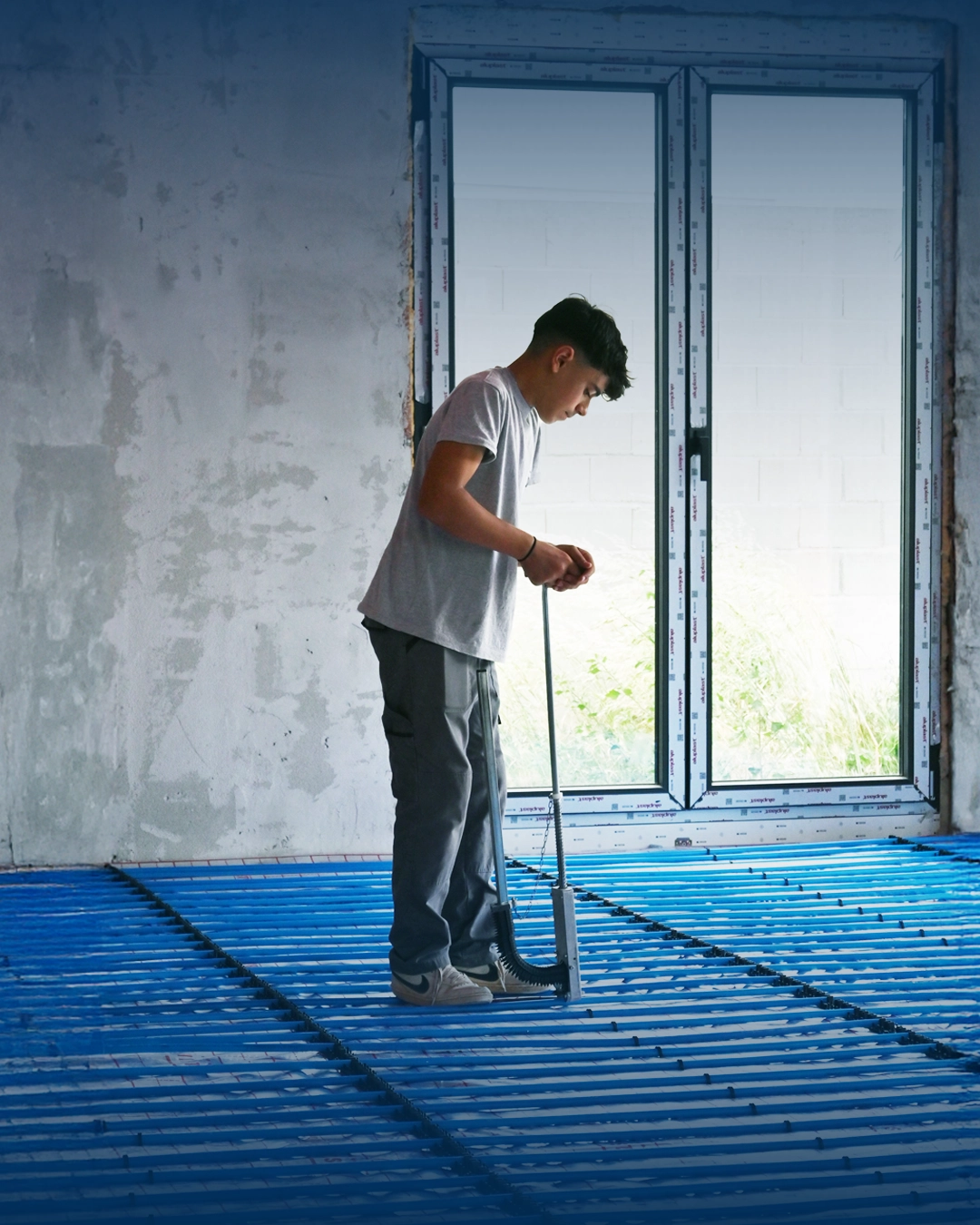 Ekipi i Rotana gjatë instalimit të sistemit HVAC